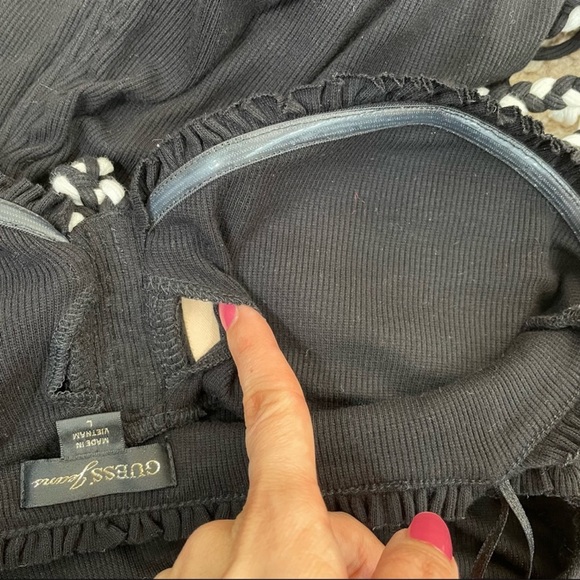 Guess Black Halter Neck Mini Dress | Size L - Picture 7 of 9